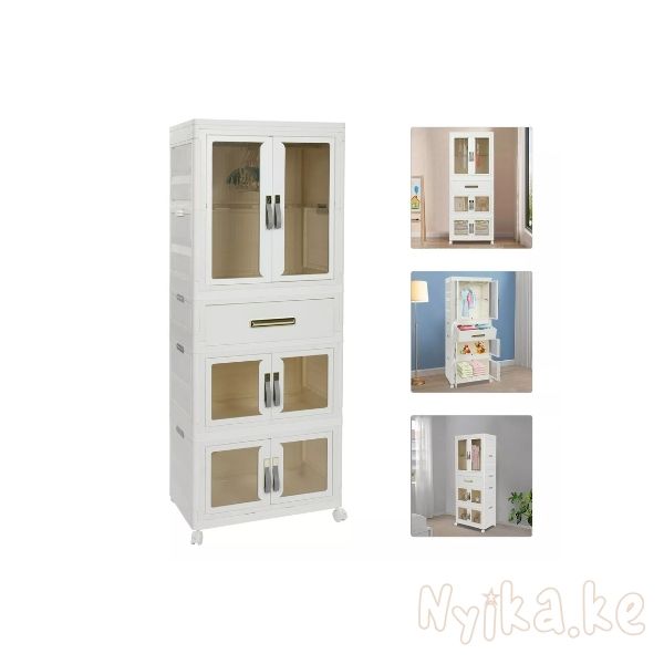 Clothes Storage Cabinet Free Standing Storage Organizer Baby Clothes Cabinet