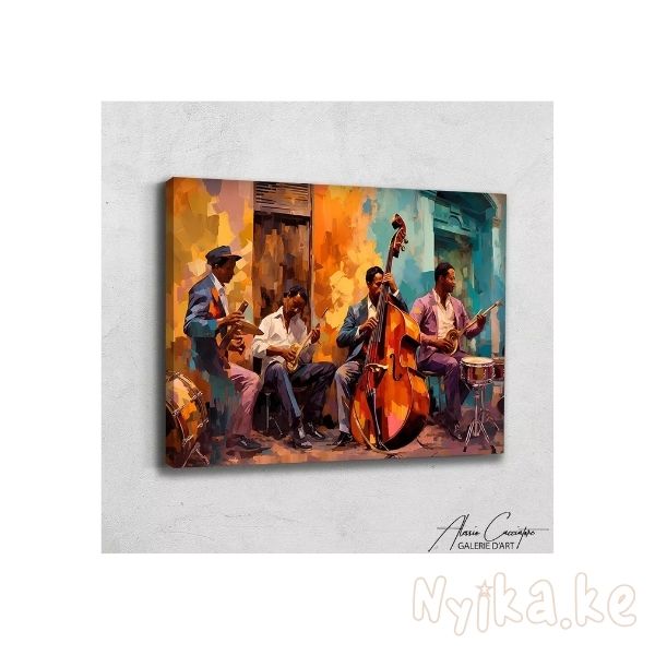 Jazz Art Print Canvas Luxury Home Decor Music Canvas Wall Art Framed