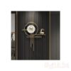 Large Wall Clock Metal Elk Battery Wall Clocks For Living Room Home Decor Gold