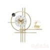 Large Wall Clock Metal Elk Battery Wall Clocks For Living Room Home Decor Gold
