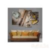 Multi Panel Print Fly Fishing Canvas Wall Art Trout Fisherman Man Cave 5 Piece