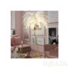 Patricia Altschul Ostrich Feather 64 Modern Floor Lamp