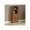 Sauder Homeplus Southwestern Wood Base Storage Cabinet in Sienna Oak Finish