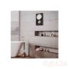 Seiko Modern Dark Wooden Wall Clock with Pendulum and Dual Chimes
