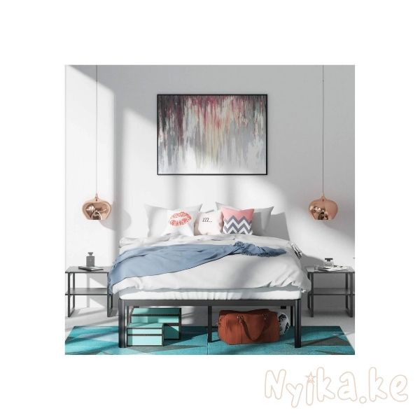 ZINUS Van 16 Inch Metal Platform Bed Frame, Steel Slat Support